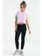 Pembe Yazı Baskılı O Yaka Düşük Omuzlu Oversize Kız Çocuk T-Shirt - 75130 4
