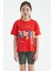 Tommy Life Fiesta Renki Yazı Baskılı O Yaka Oversize Kısa Kollu Kız Çocuk T-Shirt - 75112 1