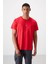 Tommy Life Kırmızı Polyester Nefes Alan Jakarlı Ince Esnek Standart Fit Erkek Performans T-Shirt - 88397 1
