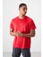 Tommy Life Kırmızı Polyester Nefes Alan Jakarlı Ince Esnek Standart Fit Erkek Performans T-Shirt - 88397 4