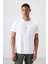 Tommy Life Beyaz Polyester Nefes Alan Dokulu Ince Esnek Standart Fit Erkek Performans T-Shirt - 88387 1