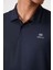 Lacivert Logo Baskılı Standart Kalıp Polo Yaka Aktif Spor Erkek T-Shirt - 88252 3