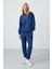 Tommy Life Parlament Kapüşonlu Kanguru Cep Oversize Lastik Paça Kadın Eşofman Takımı - 95288 1