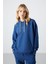 Tommy Life Parlament Kapüşonlu Kanguru Cep Oversize Lastik Paça Kadın Eşofman Takımı - 95288 2