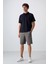 Tommy Life Lacivert Pamuklu Kalın Yumuşak Dokulu Oversize Fit Baskılı Polo Yaka Erkek T-Shirt - 88347 4