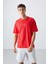 Tommy Life Fiesta Pamuklu Kalın Yüzeyi Dokulu Oversize Fit Baskılı Erkek T-Shirt - 88336 1