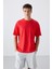 Tommy Life Fiesta Pamuklu Kalın Yüzeyi Dokulu Oversize Fit Baskılı Erkek T-Shirt - 88336 4
