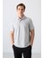 Tommy Life Taş Pamuklu Kalın Yumuşak Dokulu Standart Fit Basic Polo Yaka Erkek T-Shirt - 88348 1