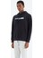 Tommy Life Lacivert Kapüşonlu Bağcıklı Baskı Detaylı Rahat Kalıp Erkek Sweatshirt - 88287 6