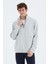 Tommy Life Taş Dik Yaka Yarım Fermuarlı Cep Detaylı Erkek Sweatshirt - 88278 1