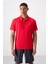 Tommy Life Gri Logo Baskılı Standart Kalıp Polo Yaka Aktif Spor Erkek T-Shirt - 88252 1