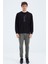 Tommy Life Siyah O Yaka Baskı Detaylı Rahat Kalıp Erkek Sweatshirt - 88283 7