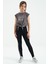 Koyu Gri Kalp Baskılı Ön Düğüm Detaylı Rahat Form Kız Çocuk T-Shirt - 75114 8
