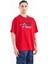 Tommy Life Tommy Life  Kırmızı Yazı Nakışlı O Yaka Oversize Erkek T-Shirt - 88223 4