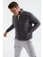 Tommy Life Antrasit Fermuarlı Standart Kalıp Soğuğa Dayanıklı Erkek Şişme Mont - 88166 1