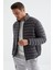 Tommy Life Antrasit Fermuarlı Standart Kalıp Soğuğa Dayanıklı Erkek Şişme Mont - 88166 3