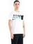 Tommy Life Beyaz Ön Cep Detaylı Baskılı Standart Kalıp Erkek T-Shirt - 88200 4