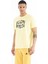Tommy Life Sarı Yazı Baskılı O Yaka Standart Kalıp Erkek T-Shirt - 88174 4