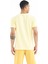 Tommy Life Sarı Yazı Baskılı O Yaka Standart Kalıp Erkek T-Shirt - 88174 5