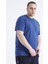Tommy Life Indigo Basic Kısa Kol O Yaka Erkek Büyük Beden T-Shirt - 88072 3