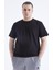 Tommy Life Siyah Basic Kısa Kol O Yaka Erkek Büyük Beden T-Shirt - 88072 1