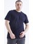 Tommy Life Lacivert Basic Kısa Kol O Yaka Erkek Büyük Beden T-Shirt - 88072 6