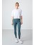 Tommy Life Orman Yeşili Yüksek Bel Toparlayıcı Slim Fit Dar Paça Kadın Tayt - 94011 1