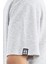 Tommy Life Gri Melanj Kol Arma Detaylı Basic Oversize Erkek T-Shirt - 88193 3