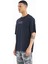 Tommy Life Lacivert Yazı Nakışlı Oversize O Yaka Erkek T-Shirt - 88178 5