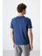 Tommy Life İndigo Erkek Basic Kısa Kol Standart Kalıp O Yaka T-Shirt - 87911 5
