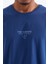 Tommy Life Indigo Sırt Baskılı O Yaka Erkek Oversize T-Shirt - 88091 8