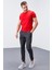 Tommy Life Antrasit Melanj Erkek Cepli Standart Kalıp Jogger Eşofman Alt-84652 1