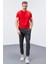 Tommy Life Antrasit Melanj Erkek Cepli Standart Kalıp Jogger Eşofman Alt-84652 3