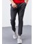 Tommy Life Antrasit Melanj Erkek Cepli Standart Kalıp Jogger Eşofman Alt-84652 4