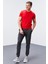 Tommy Life Antrasit Melanj Erkek Cepli Standart Kalıp Jogger Eşofman Alt-84652 6