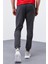 Tommy Life Antrasit Melanj Erkek Cepli Standart Kalıp Jogger Eşofman Alt-84652 8