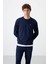 Tommy Life Tommy Life  İndigo Erkek Casual O Yaka Oversize Lastik Paça Eşofman Takımı - 85120 2