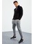 Tommy Life Tommy Life  Siyah Erkek Fermuarlı Sweatshirt Slim Fit Dik Yaka Polar-87270 2