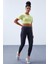 Tommy Life Antrasit Kadın Yüksek Bel Yazı Kemerli Slim Fit Dar Paça Tayt - 94546 1