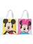 1 Mickey Mouse Donald Duck Öğrenci Kanvas Kadın Omuz Taşınabilir Çok Yönlü Basit Edebi Alışveriş Kanvas Çanta (Yurt Dışından) 1