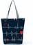 1 Hemşire Kalp Diş Işareti Özelleştirilmiş Eco Shopper Kadın Çantası Rahat Seyahat Çantası Omuz Çantası Polyester Tote Çanta Estetik (Yurt Dışından) 1