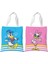1 Mickey Mouse Donald Duck Öğrenci Kanvas Kadın Omuz Taşınabilir Çok Yönlü Basit Edebi Alışveriş Kanvas Çanta (Yurt Dışından) 1
