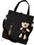 1 Sevimli Ayı ve Kuzu Moda Öğrenci Kanvas Çanta Kadın Taşıma Çantası Omuz Crossbody Çanta Edebi Taşıma Çantası (Yurt Dışından) 1