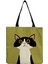 1 Sevimli Kedi Günlüğü Boyama Tote Çanta Kızlar Için Kedi Kaleci Sanat Moda Seyahat Çantası Kadınlar Için Rahat Eko Alışveriş Yüksek Kaliteli Katlanabilir Tote Çanta (Yurt Dışından) 1