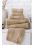 Jakarlı Havlu Set 6 Lı 70*140 cm 2 Adet 50*90 cm 2 Adet 30*50 cm 2 Adet Kahverengi 2