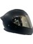 850 Matt Black Ayna Vizör Full Face Motosiklet Kaskı 1