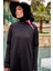 Likralı Siyah Tam Kapalı Tesettür Mayo M2479 2