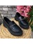 Kadın Sim Büzgü Toka Detaylı Loafer L-0166 1