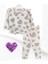 Kız Çocuk Fırfırlı %100 Cotton Çiçekli Kalp Desenli Alt / Üst Takım 1