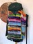 Hippybutik Çok Renkli Kapüşonlu El Örgüsü Uzun Astarsız Büyük Beden Hırka/kaban 4
